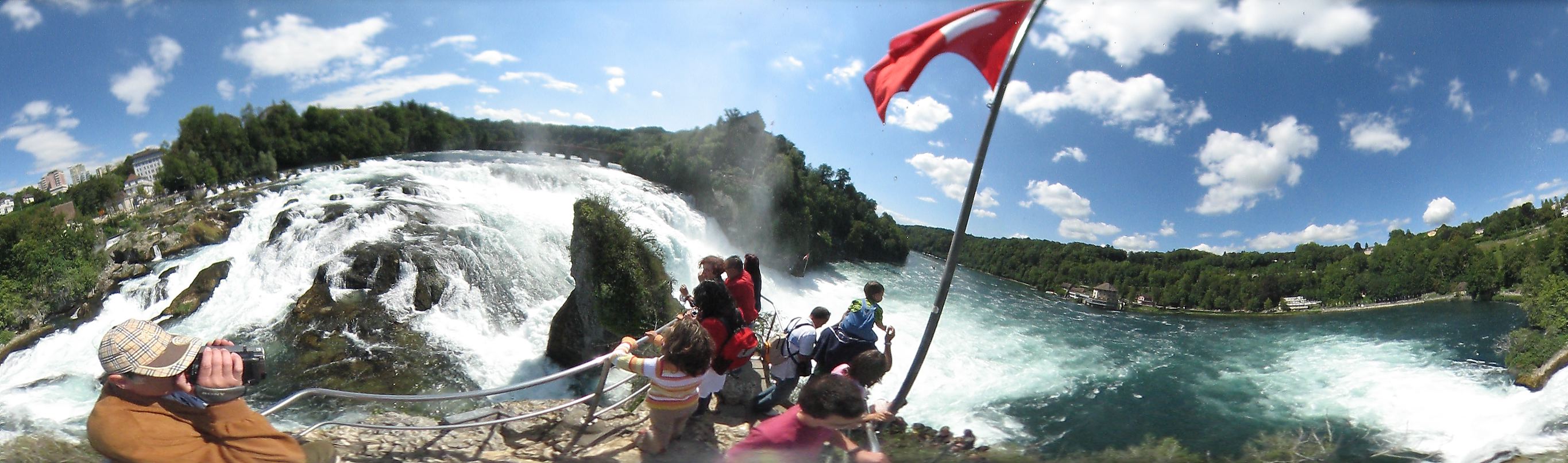 Auf dem Rheinfall Felsen, 25. August 2006