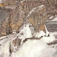 thumbnail The rheinfalls in the cold of the ice     