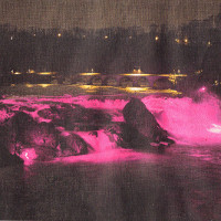 Rheinfall in Pink