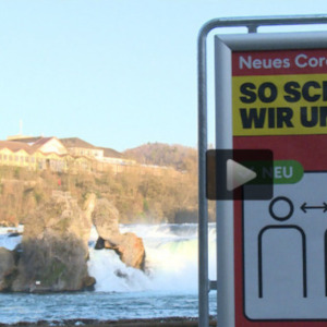 Der Rheinfall ist menschenleer