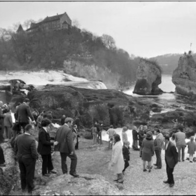 thumbnail Water at the rheinfalls on record low (1972) 