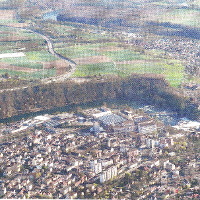 Segelflug ueber den Rheinfall 