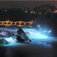 thumbnail New rheinfall illumination. Source: 20 minuten.  