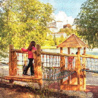 thumbnail Playground and sitting area at the rheinfalls