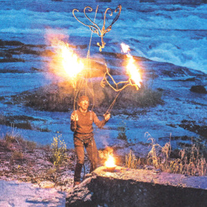 thumbnail A fire dance on the rocks of the rheinfalls