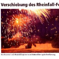 Verschiebung des Rheinfall-Feuerwerks 
