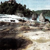 thumbnail Historically low water levels at the rheinfalls