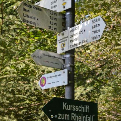 Zustand der Wanderwege zum Rheinfall