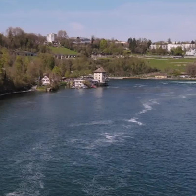 Dronenbilder vom Rheinfall