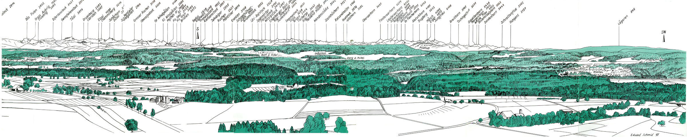 Edi Schmid Alpenpanorama