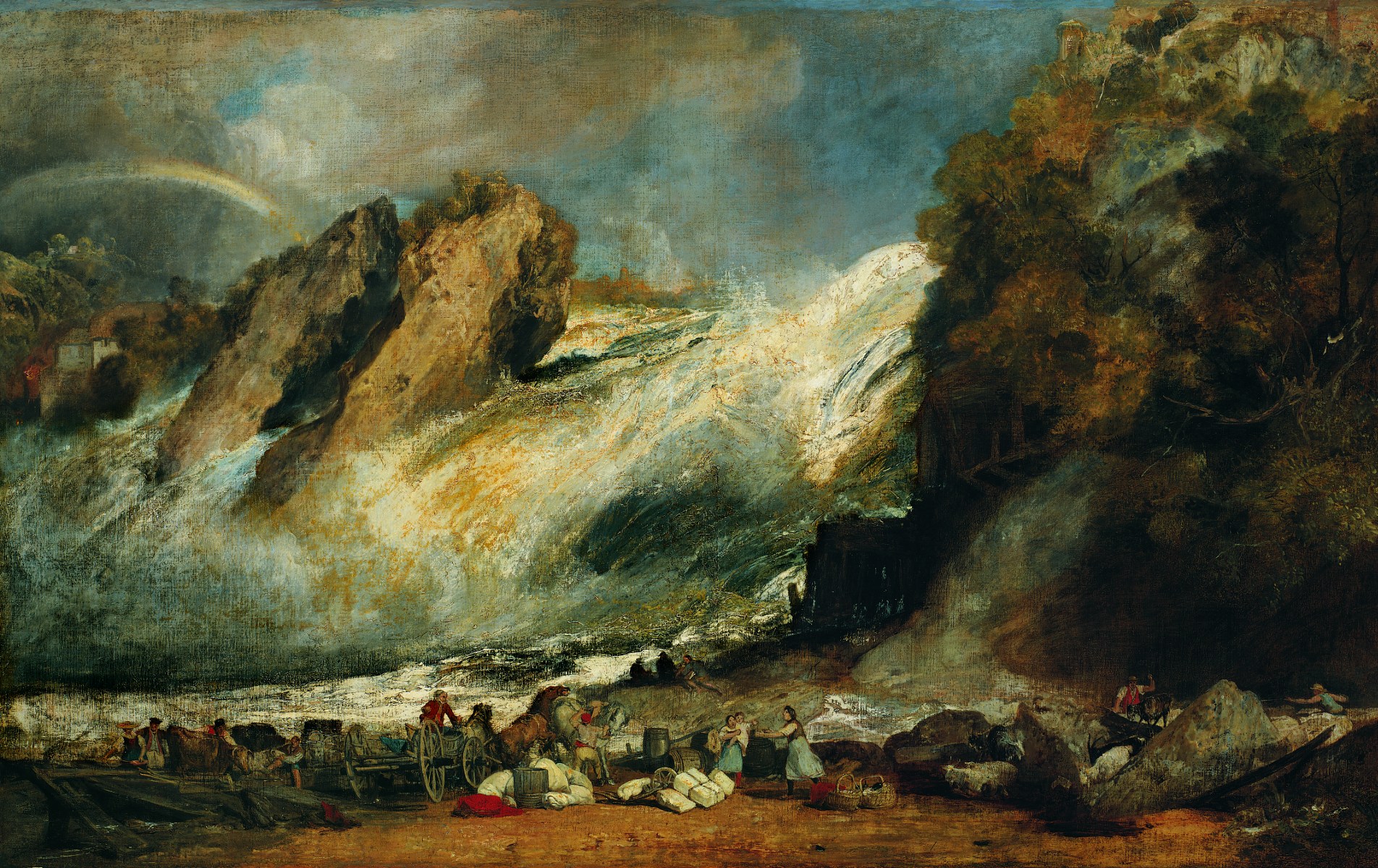 William Turner, Fall of the Rhine at Schaffhausen, 1806